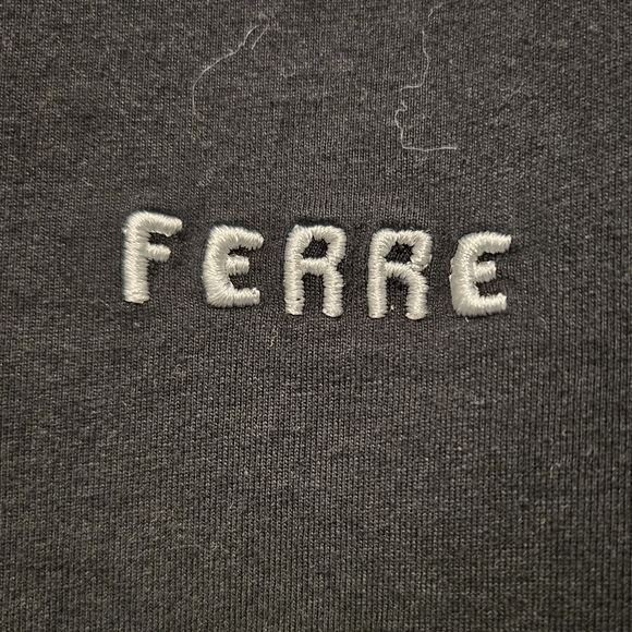 Gianfranco Ferre Zipped Sleeve Graphic T-shirt | Size Small - Picture 4 of 8